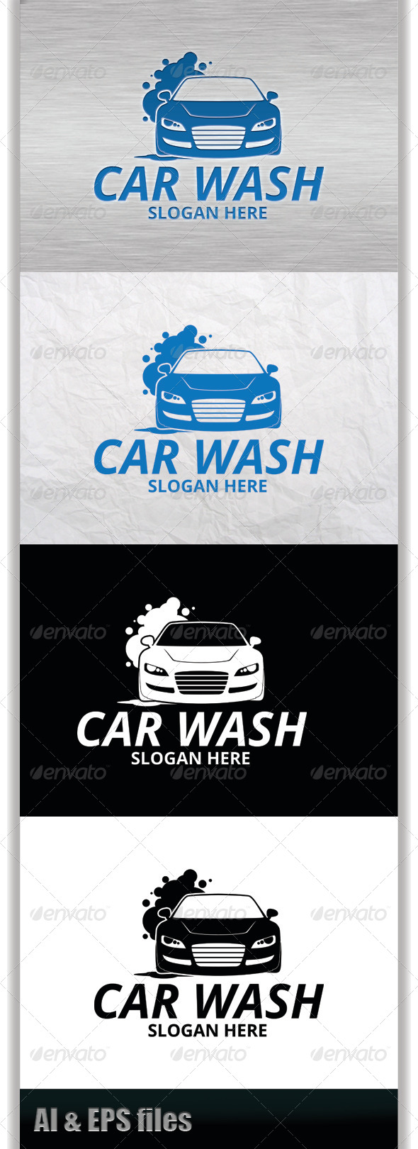 Luxury Car Wash Logo Templates