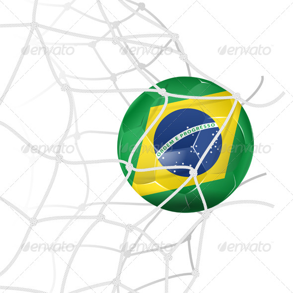 GraphicRiver Soccer Ball in Net 8284283 GraphicRiver Soccer Ball in Net 8284283