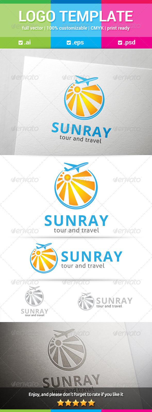 GraphicRiver Sunray Travel Logo 8284342 GraphicRiver Sunray Travel Logo 8284342