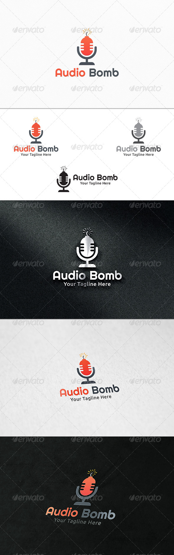 GraphicRiver Audio Bomb Logo Template 8284971 GraphicRiver Audio Bomb Logo Template 8284971