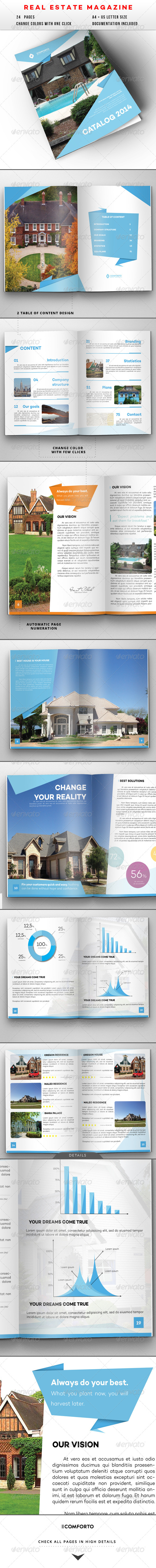 GraphicRiver Origami Real Estate And Travel Magazine 8285178 GraphicRiver Origami Real Estate And Travel Magazine 8285178