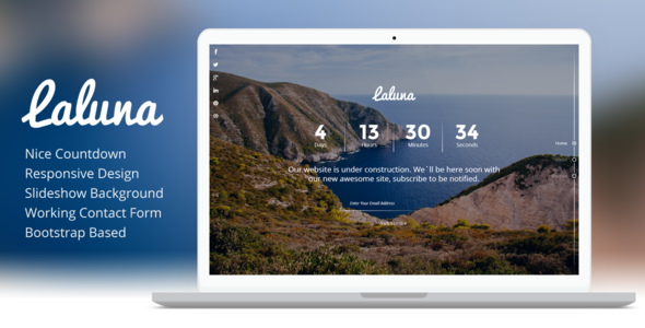 ThemeForest Laluna Responsive Coming Soon Template 8291715 ThemeForest Laluna Responsive Coming Soon Template 8291715