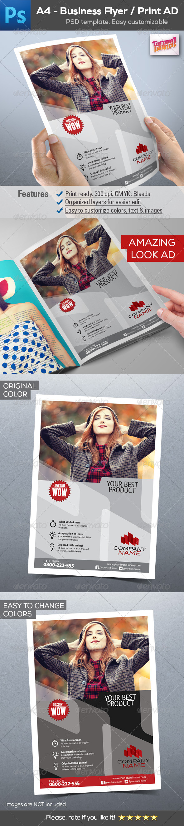 GraphicRiver A4 Business Flyer Print AD 8292111 GraphicRiver A4 Business Flyer Print AD 8292111