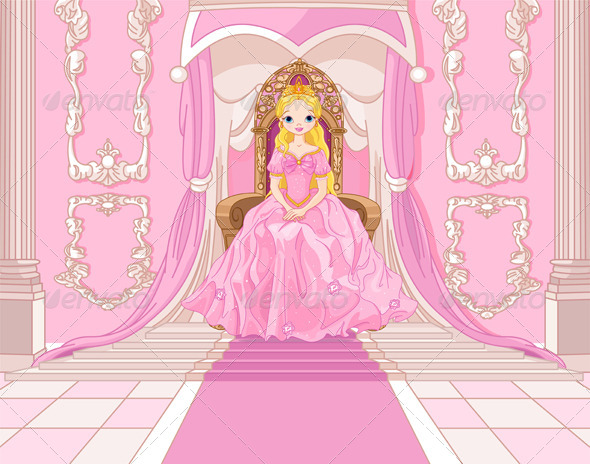 GraphicRiver Princess on the Throne 8292701 GraphicRiver Princess on the Throne 8292701