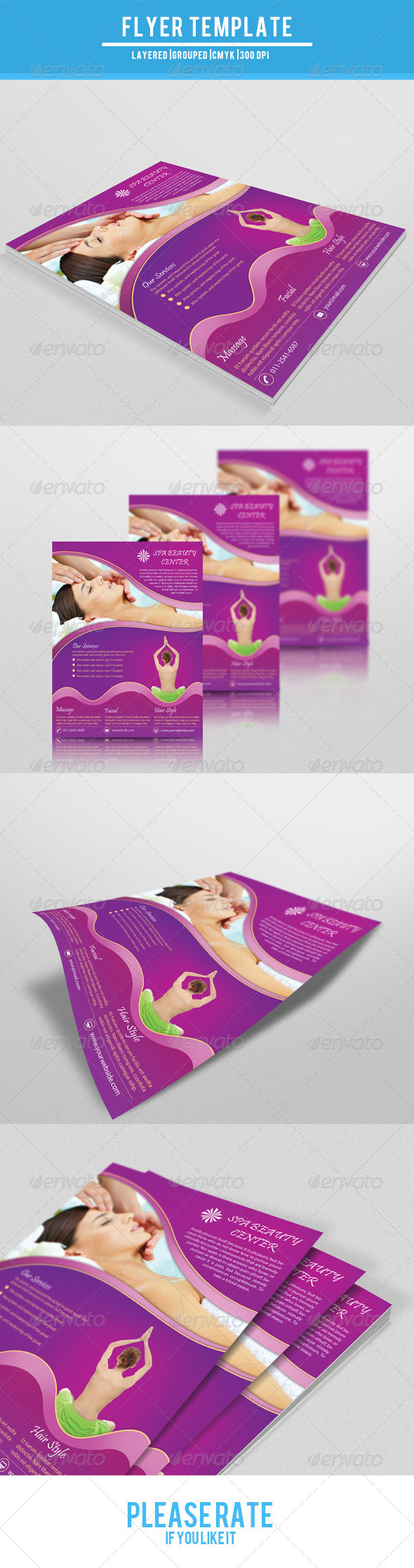 Spa Beauty Salon Flyer-V87