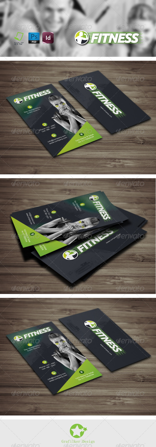 GraphicRiver Fitness Salon Business Card Templates 8292834 GraphicRiver Fitness Salon Business Card Templates 8292834