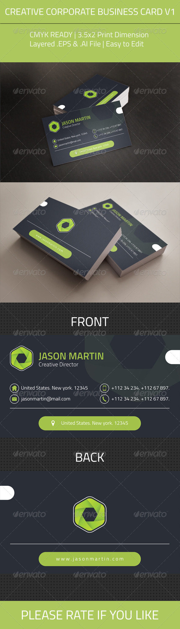 GraphicRiver Creative Corporate Business Card V1 8269006 GraphicRiver Creative Corporate Business Card V1 8269006