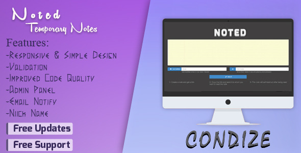 CodeCanyon Noted Temporary Notes System 8293672 CodeCanyon Noted Temporary Notes System 8293672