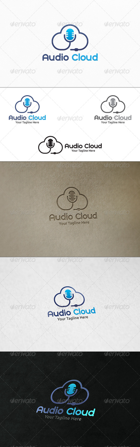 GraphicRiver Audio Cloud Logo Template 8293687 GraphicRiver Audio Cloud Logo Template 8293687