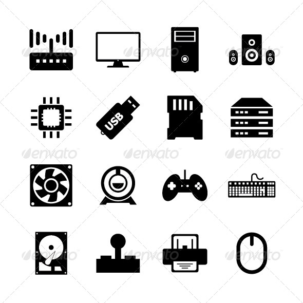 Computer Hardware Icon (Technology)