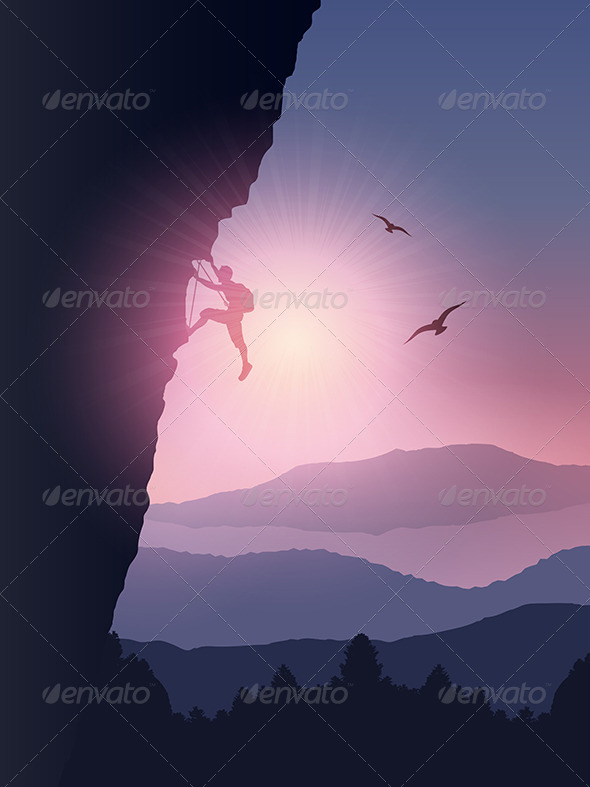Rock Climber Background Rock Climber Background