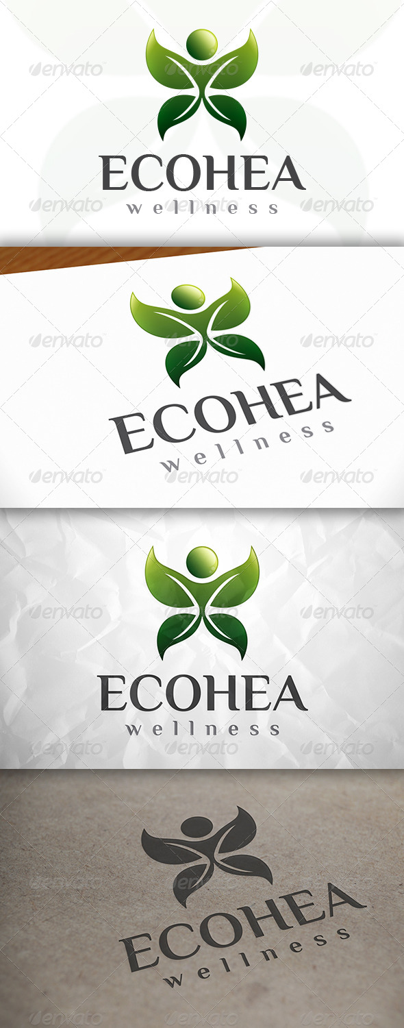 GraphicRiver Eco Health Logo 8293888 GraphicRiver Eco Health Logo 8293888