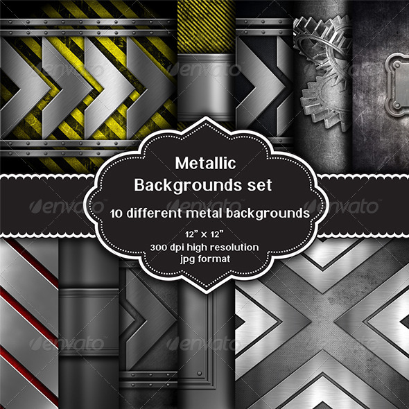 GraphicRiver Collection of Metallic Backgrounds 8294492 GraphicRiver Collection of Metallic Backgrounds 8294492