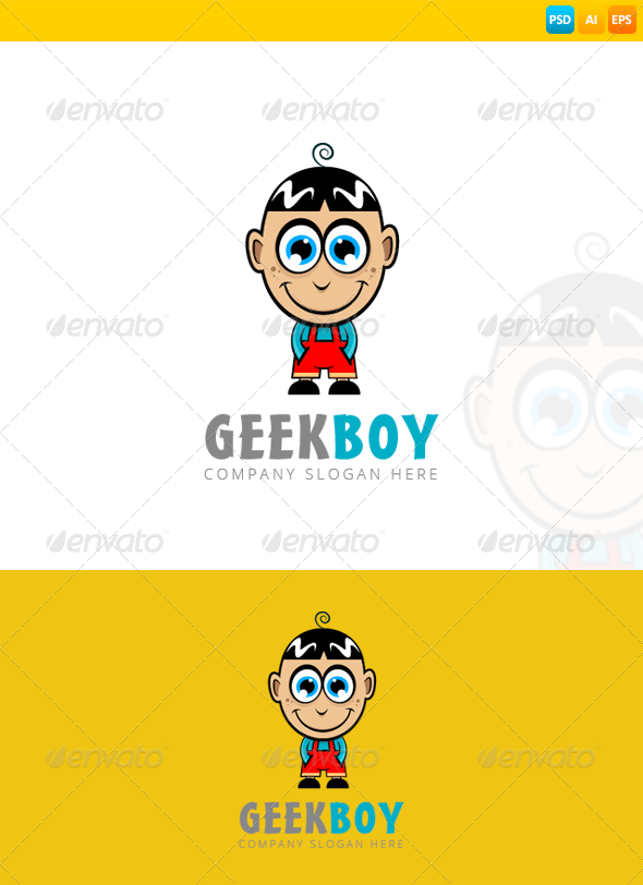 GraphicRiver Geek Boy Logo 8294582 GraphicRiver Geek Boy Logo 8294582