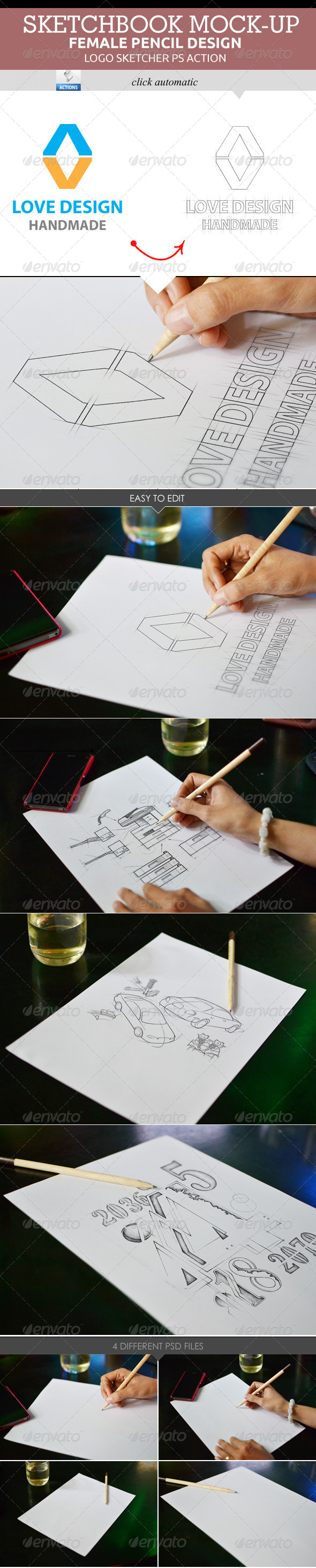 GraphicRiver Sketchbook Mock-Up 8294592 GraphicRiver Sketchbook Mock-Up 8294592