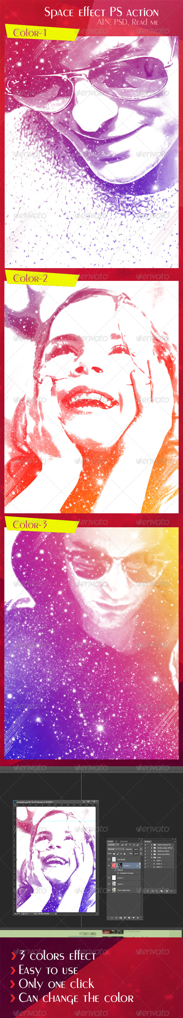 GraphicRiver Space Effect PS Action 8294965 GraphicRiver Space Effect PS Action 8294965