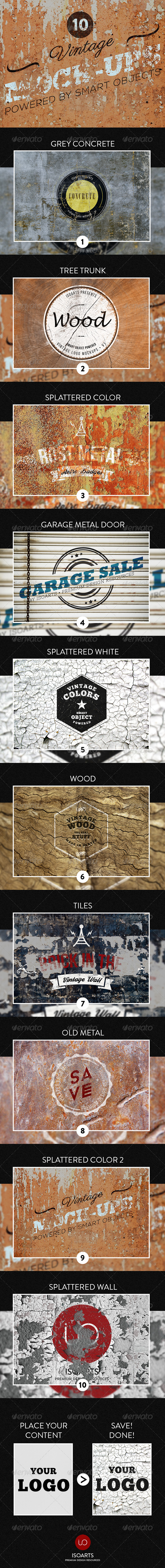 GraphicRiver Vintage Logo Mockups V1 8294988 GraphicRiver Vintage Logo Mockups V1 8294988