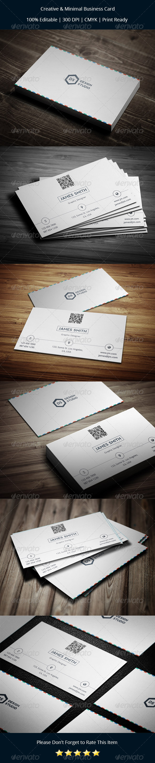 GraphicRiver Creative & Minimal Business Card 8273587 GraphicRiver Creative & Minimal Business Card 8273587