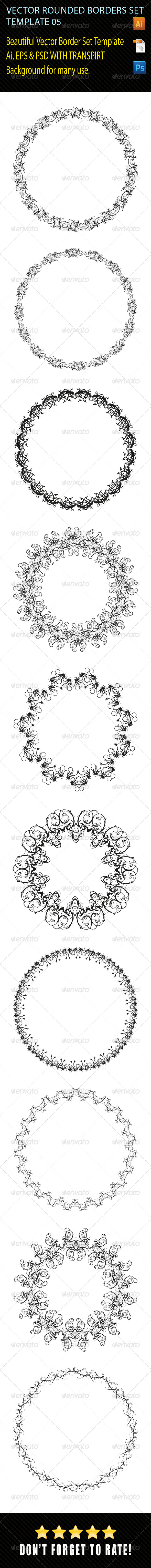 GraphicRiver Rounded Borders Set 05 8295065 GraphicRiver Rounded Borders Set 05 8295065