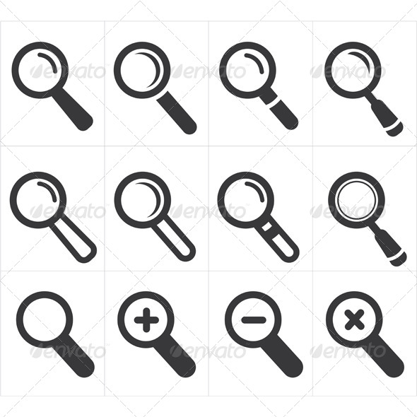 Icon Search and Magnifier Icon Search and Magnifier