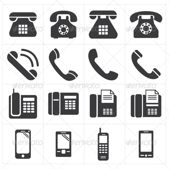 Icon Telephone Classic to Smartphone Icon Telephone Classic to Smartphone