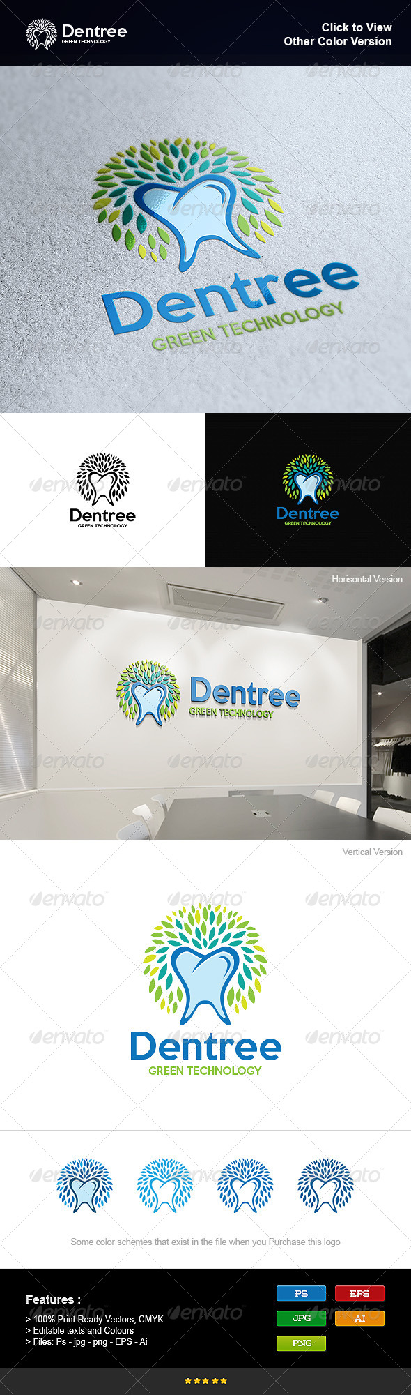GraphicRiver Health Dental Tree 8295441 GraphicRiver Health Dental Tree 8295441