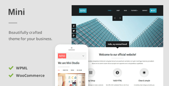 Mini A Unique Responsive WordPress Theme Mini A Unique Responsive WordPress Theme