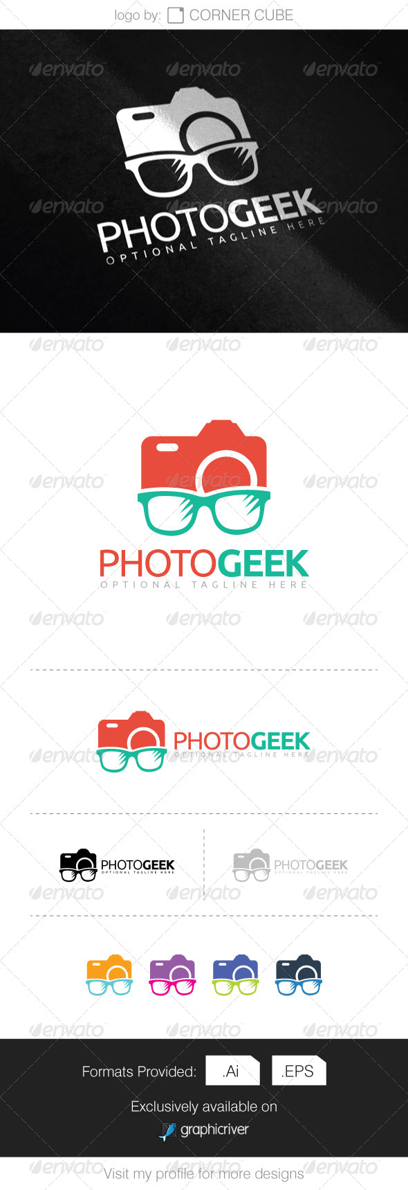 GraphicRiver Photo Geek Logo 8295505 GraphicRiver Photo Geek Logo 8295505