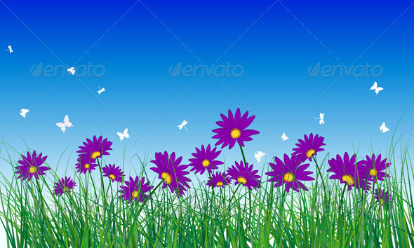 GraphicRiver Meadow Color Background 8296163 GraphicRiver Meadow Color Background 8296163