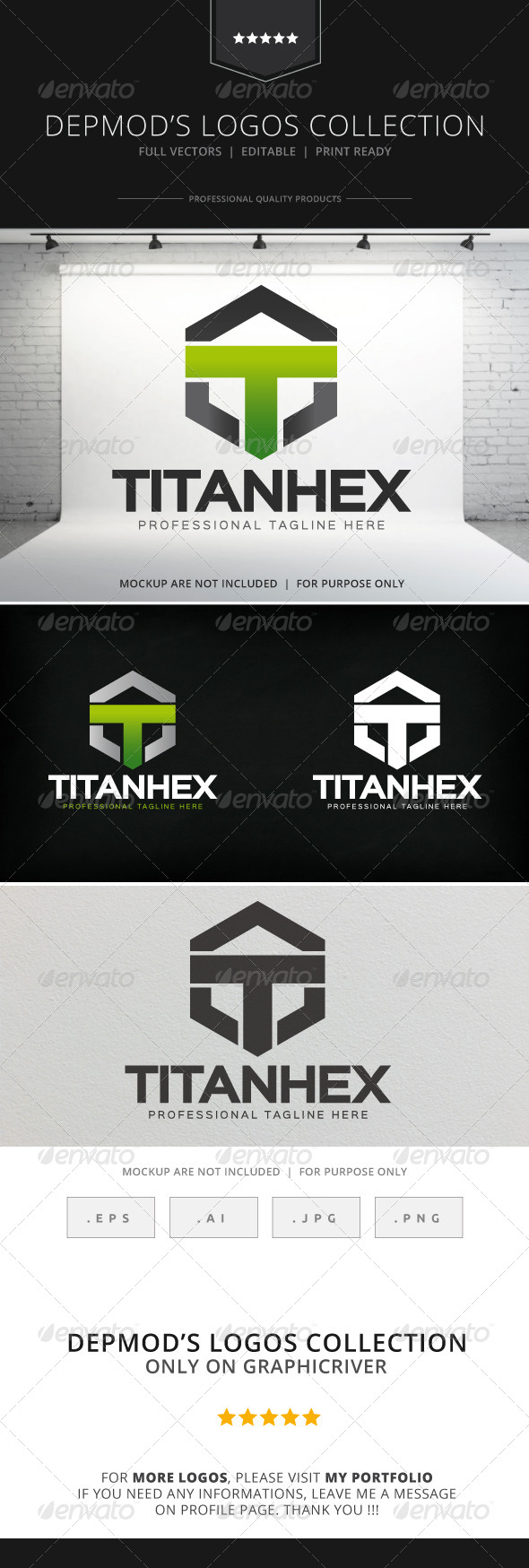 GraphicRiver Titan Hex Logo 8296198 GraphicRiver Titan Hex Logo 8296198