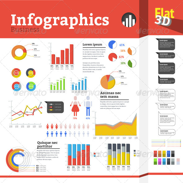 Colorful Business Infographics Set