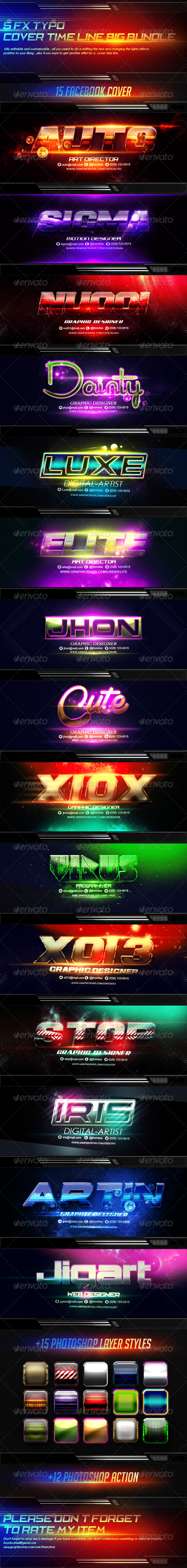 GraphicRiver 15 FX Typo Facebook Cover Timeline Bundle 8296394 GraphicRiver 15 FX Typo Facebook Cover Timeline Bundle 8296394