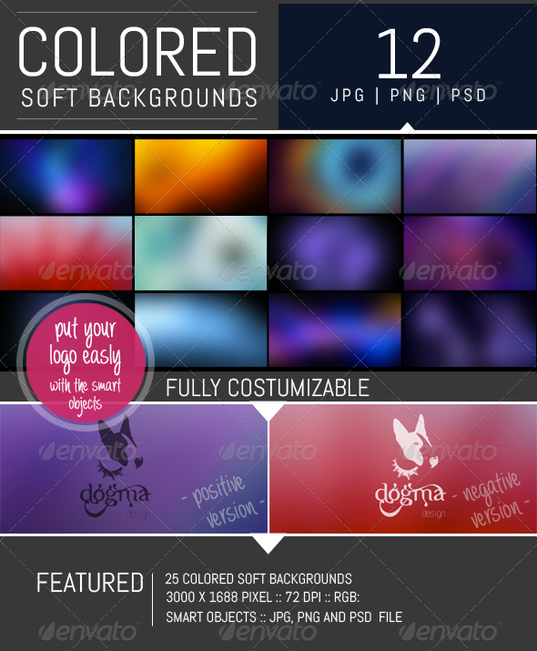 GraphicRiver 12 Colored Soft Backgrounds 8296832 GraphicRiver 12 Colored Soft Backgrounds 8296832