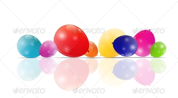 GraphicRiver Color Glossy Balloons Background 8296837 GraphicRiver Color Glossy Balloons Background 8296837
