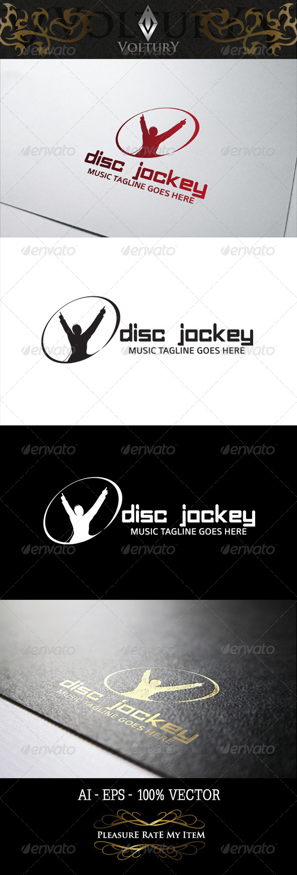 GraphicRiver Disc Jockey Logo 8298334 GraphicRiver Disc Jockey Logo 8298334
