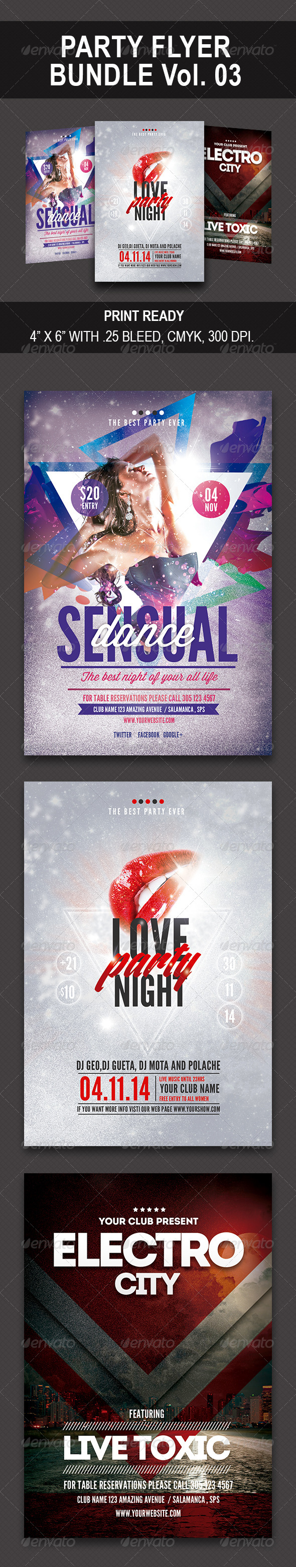 GraphicRiver Party Flyer Bundle Vol 03 8302369 GraphicRiver Party Flyer Bundle Vol 03 8302369