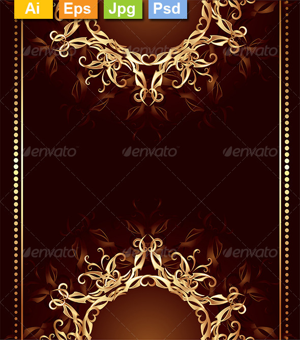 GraphicRiver Jewelry Design on a Dark Brown Background 8302570 GraphicRiver Jewelry Design on a Dark Brown Background 8302570