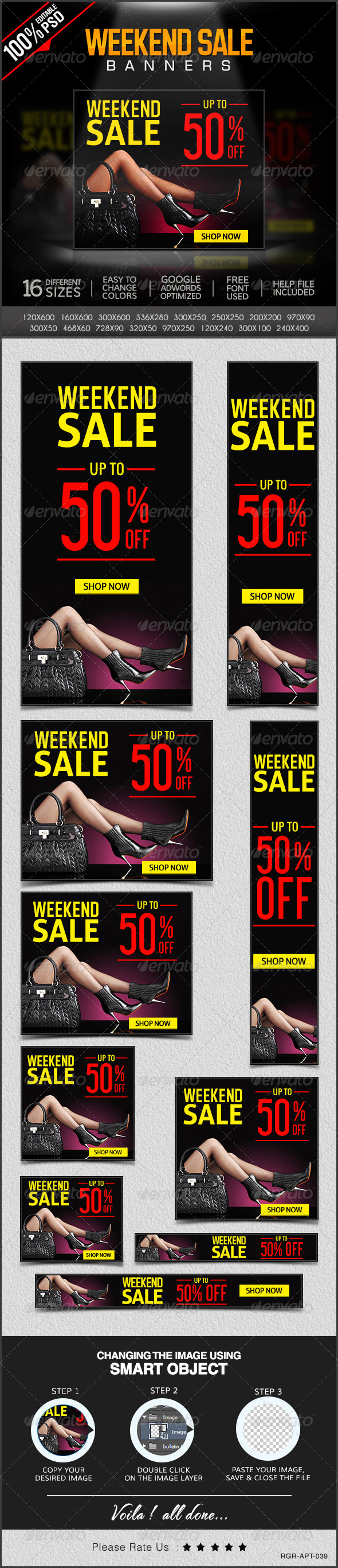 GraphicRiver Weekend Super Sale Banners 8304411 GraphicRiver Weekend Super Sale Banners 8304411