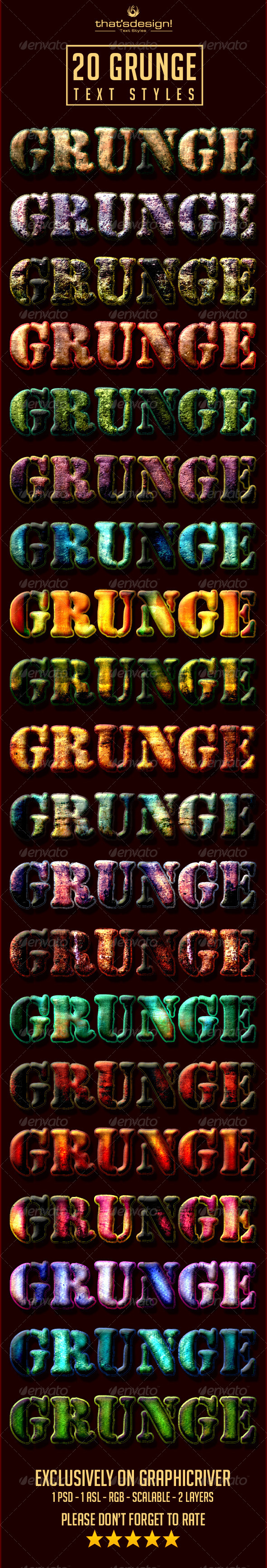GraphicRiver 20 Grunge Text Styles 8304587 GraphicRiver 20 Grunge Text Styles 8304587