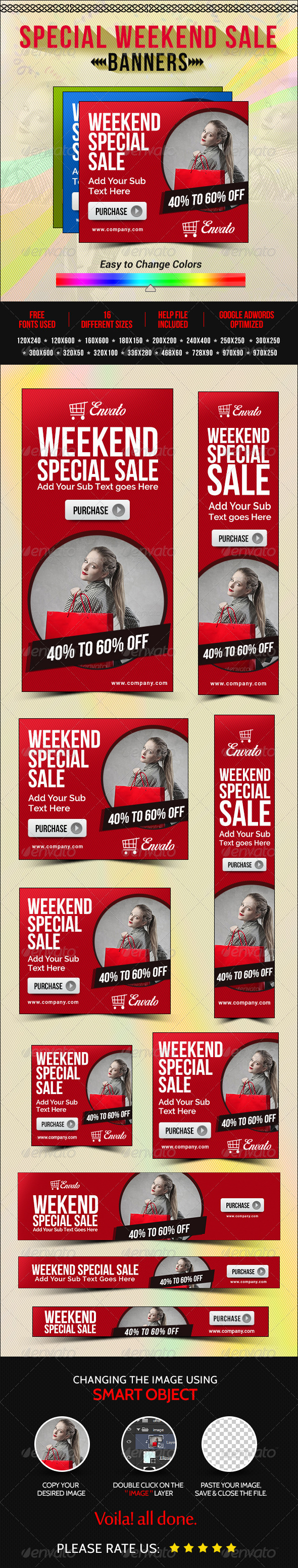 GraphicRiver Weekend Sale Banners 8304607 GraphicRiver Weekend Sale Banners 8304607