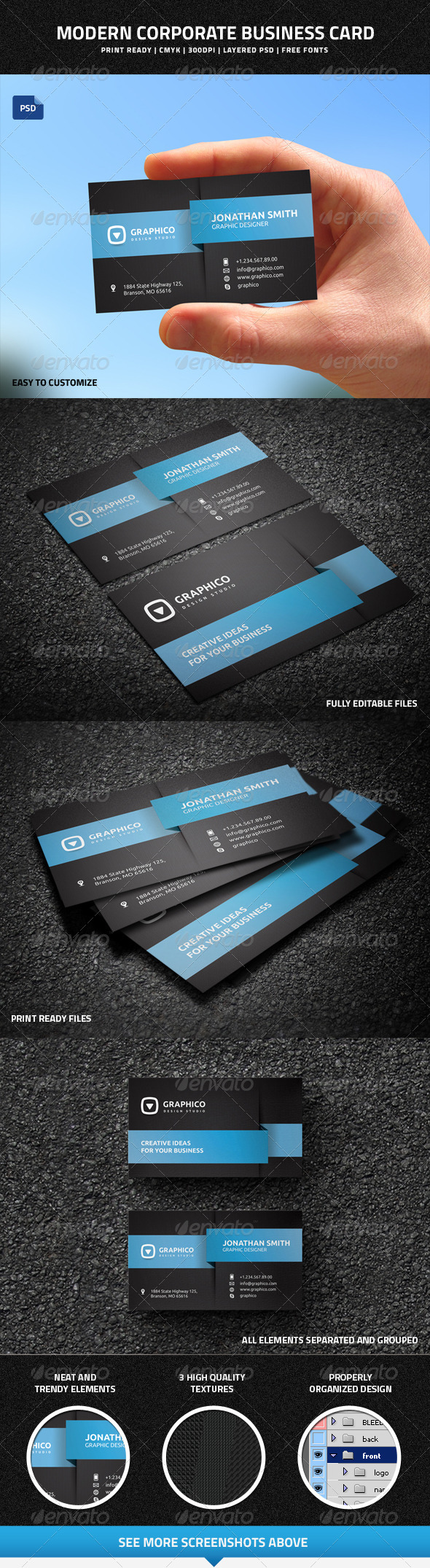 GraphicRiver Modern Corporate Business Card 8307829 GraphicRiver Modern Corporate Business Card 8307829