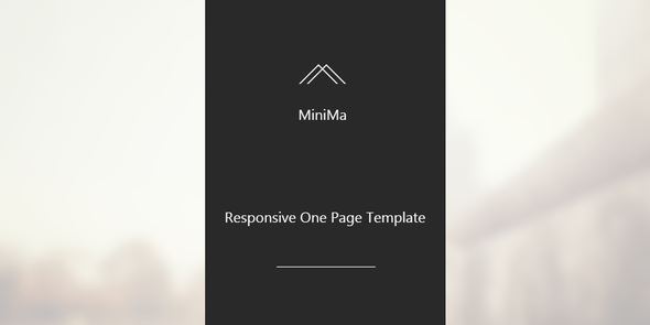 Minima - Responsive One Page Template