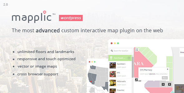 Mapplic - Custom Interactive Map WordPress Plugin - CodeCanyon Item for Sale