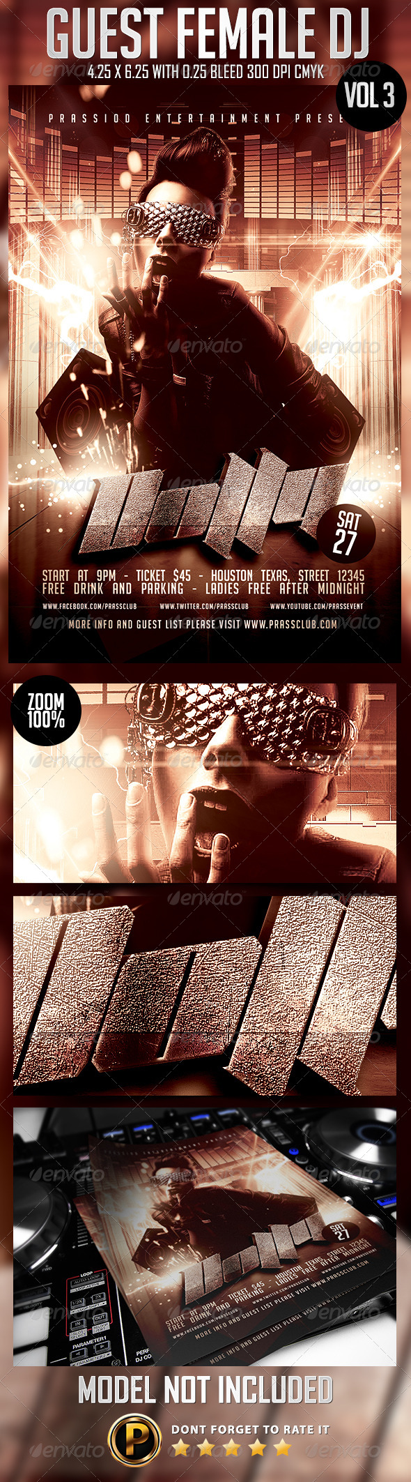 GraphicRiver Guest Female DJ Flyer Template Vol 3 8312731 GraphicRiver Guest Female DJ Flyer Template Vol 3 8312731