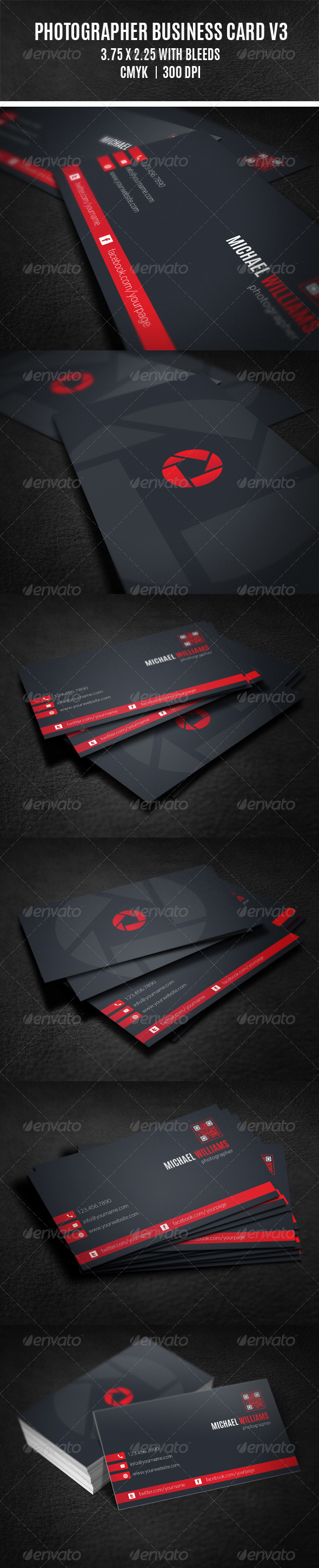 GraphicRiver Photographer Business Card V3 8313318 GraphicRiver Photographer Business Card V3 8313318