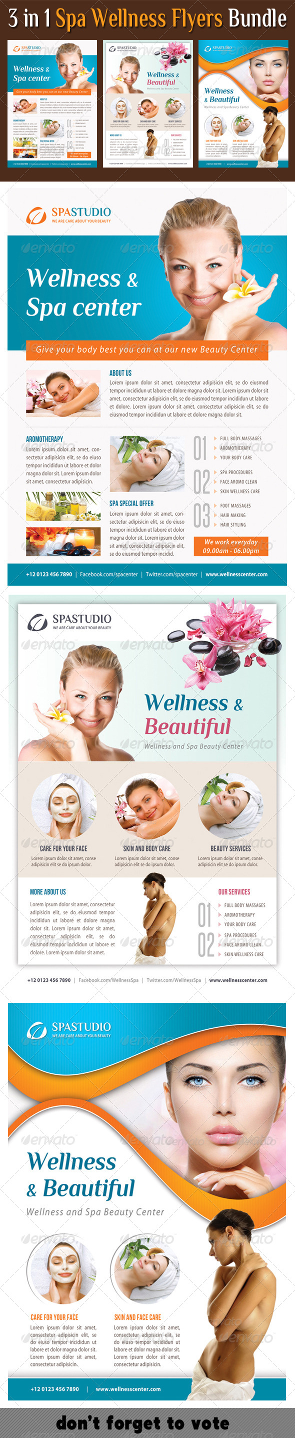 GraphicRiver 3 in 1 Spa Wellness Flyers Bundle 09 8313325 GraphicRiver 3 in 1 Spa Wellness Flyers Bundle 09 8313325
