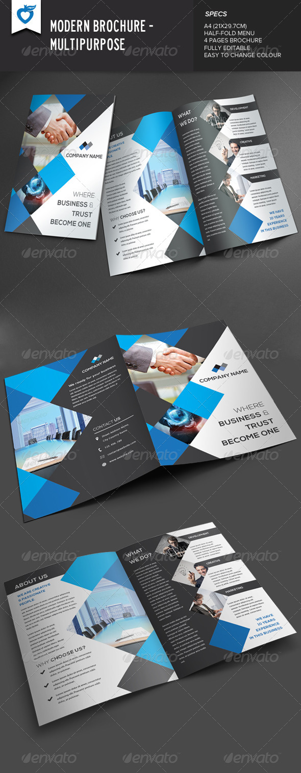 GraphicRiver Modern Brochure 8314385 GraphicRiver Modern Brochure 8314385