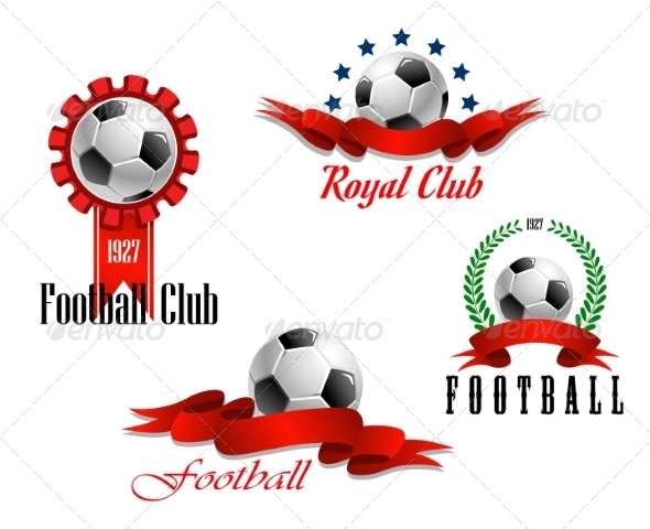 GraphicRiver Four Football and Soccer Emblems 8314503 GraphicRiver Four Football and Soccer Emblems 8314503