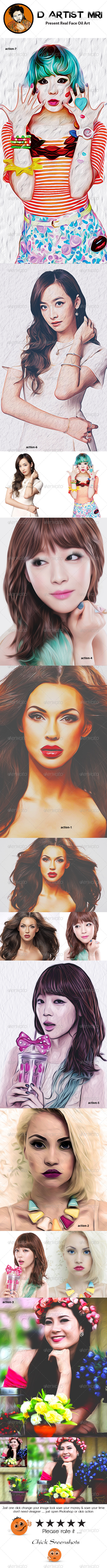 GraphicRiver Real Face Oil Art 8314975 GraphicRiver Real Face Oil Art 8314975