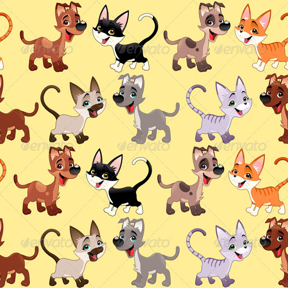GraphicRiver Cats and Dogs Background 8315072 GraphicRiver Cats and Dogs Background 8315072